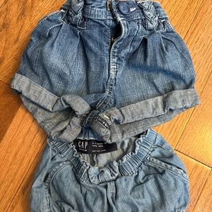 Gap Jean shorts set!